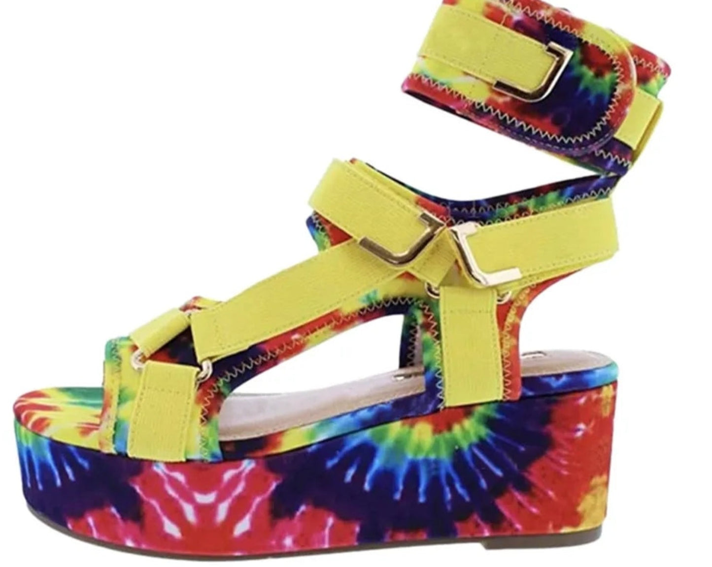 Graffiti Art Platform Sandals